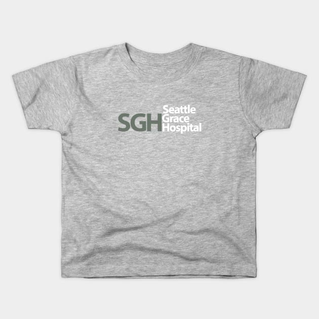 Seattle Grace Hospital Kids T-Shirt by fandemonium